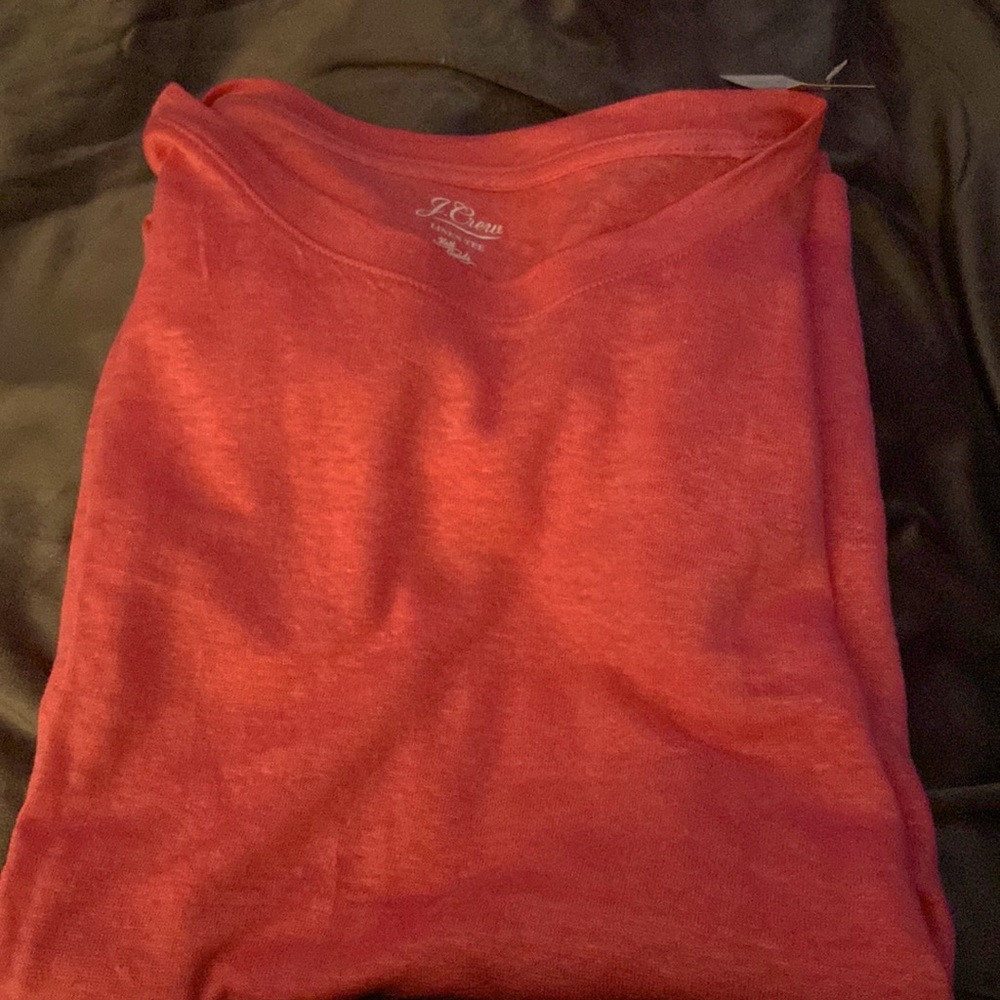 J crew NWT Ladies short sleeve orange tee XL